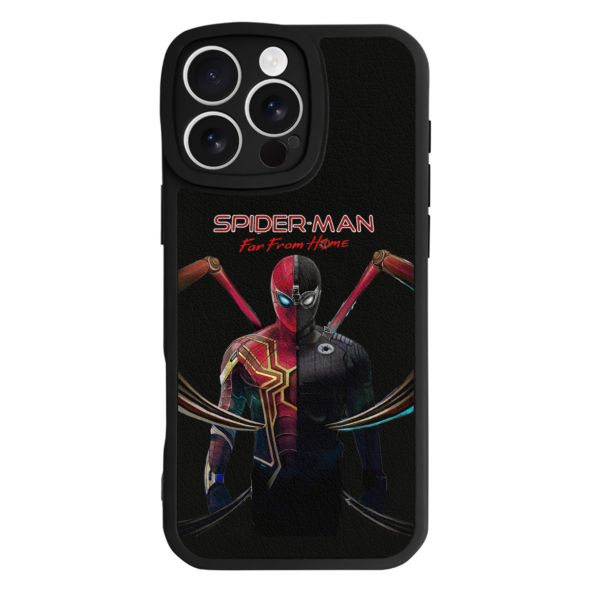 （画像用） Spider Man スパイダーマン 【iPhone 16シリーズ対応】シリコンスマホケース（レザー調） 材質：シリコン